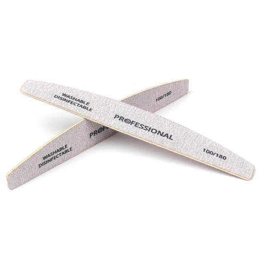 SmoothEdge Wooden Nail File Set: 100pcs Professional Manicure Buffer