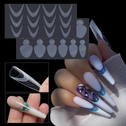 12pcs Dual Silicone Nail Forms Tips