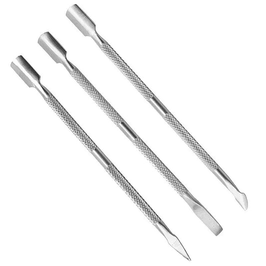 DualGlow Cuticle Pusher: Stainless Steel Manicure Tool for Cuticle Care
