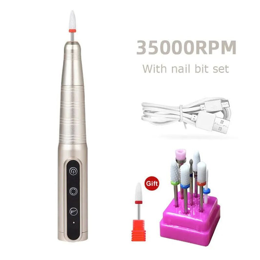  Nailpop Wireless Rechargeable Nail Drill Pen (35000RPM)