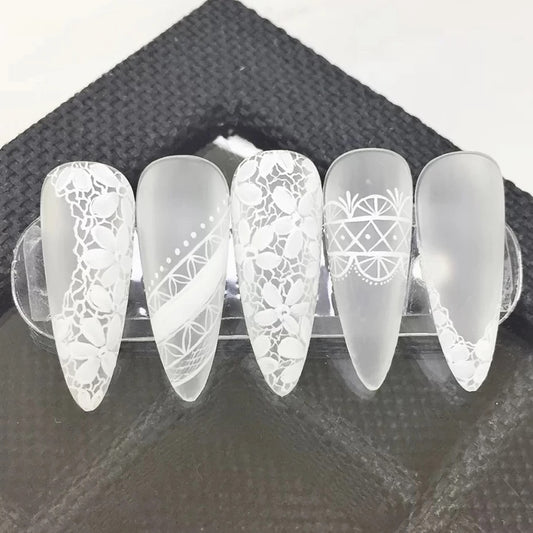 Discover Exquisite Floral Lace Nail Art Stamping Plate Set | LYBC01-20-2